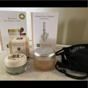 Eminence Organics Bundle * face oil,mask & samples